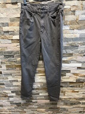 American Eagle Outfitters Women's Houndstooth Chinos - Black/Gray